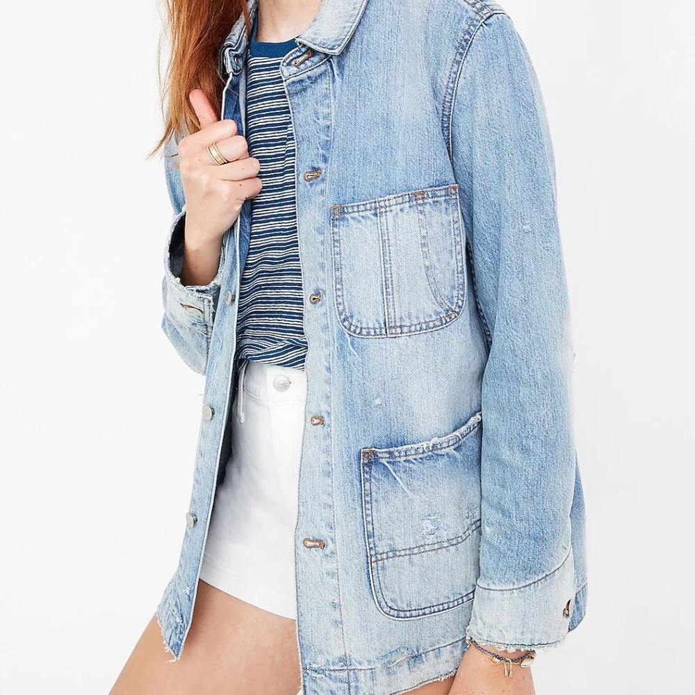 Madewell Women's Denim Chore Coat in Archer Wash - size XS